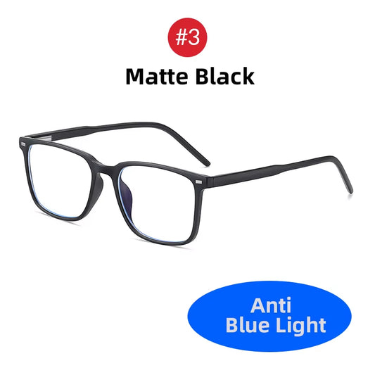 2025 Square Blue Light Blocking Glasses Men TR90 Light Frame anti Blue Ray Eyeglasses Women Classic Computer Eyewear