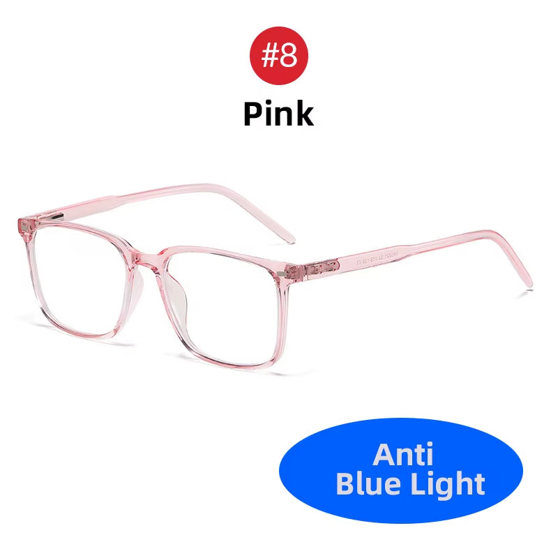 2025 Square Blue Light Blocking Glasses Men TR90 Light Frame anti Blue Ray Eyeglasses Women Classic Computer Eyewear